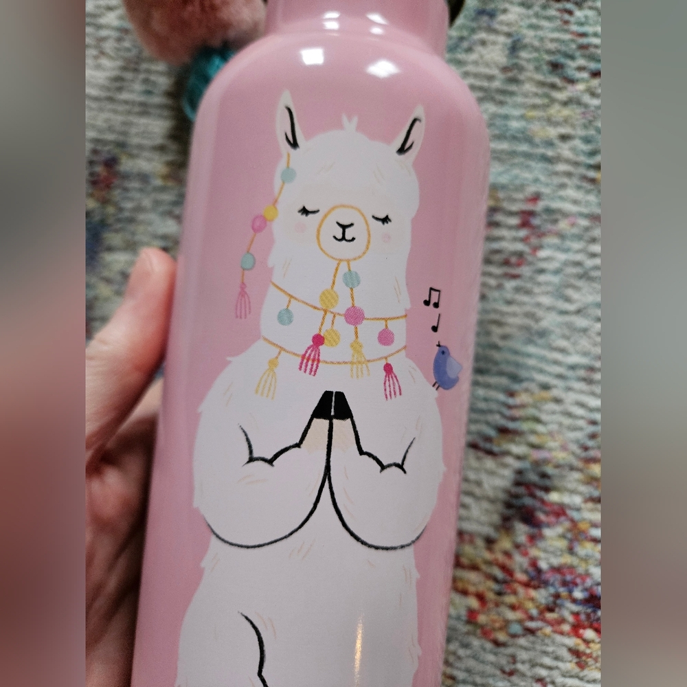 Pink Llama Water Bottle